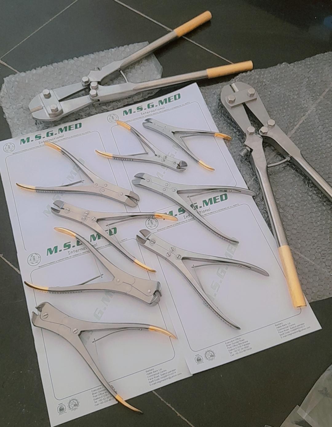 Tungsten Carbide Bolt Cutter Orthopedic Surgical Pin Cutter Stainless Steel Bone