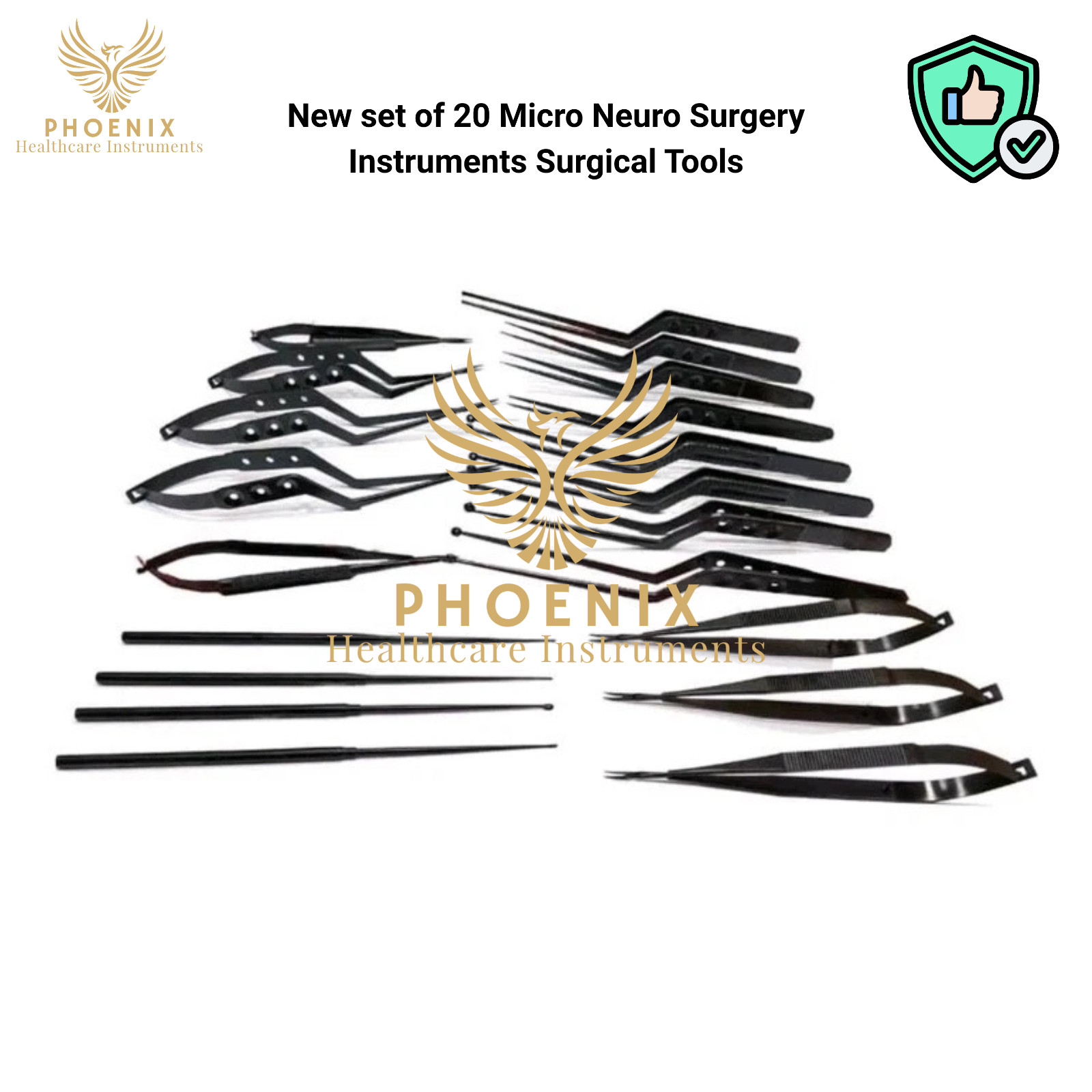 New set of 20 Micro Neuro Surgery Instruments Surgical Tools