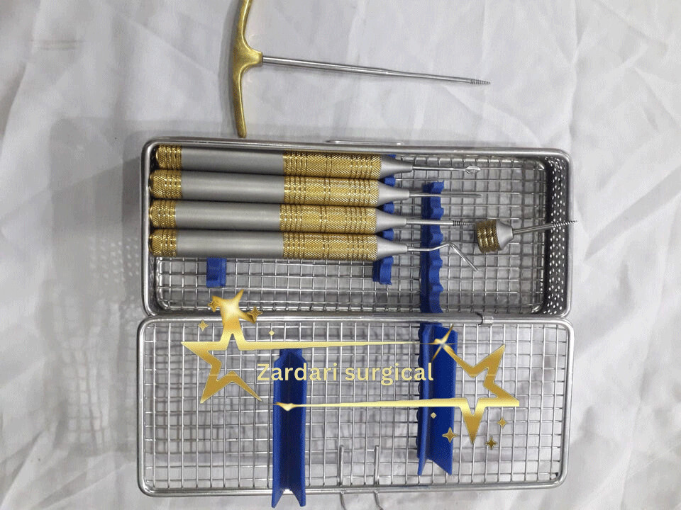 KIT LUXATING ELEVATORS 6 PCS CE New FLEXIBLE PERIOTOME DENTAL EXTRACTION SCREW