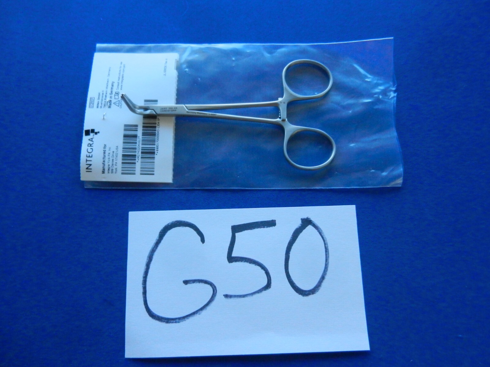 G50 Jarit 320-416 Cooley Cardio-Grip Right Angled Forceps 3-1/2″ NEW!