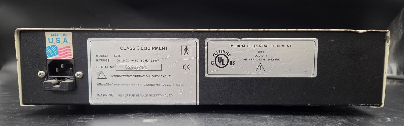 Micro-Aire Microaire Surgical Instruments model 6025 Smart Drive