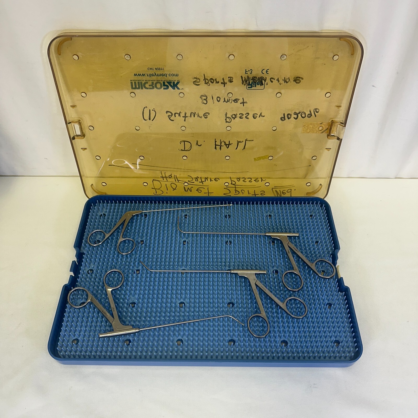 4 Piece Integra MicroFrance Mizuho Sinus Forcep Set w/ Case
