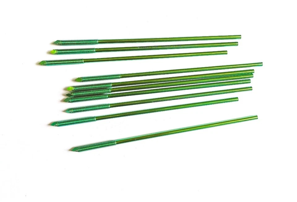 Titanium Schanz Pins 5.0mm Lot of 10 pcs Veterinary Surgical Instrument