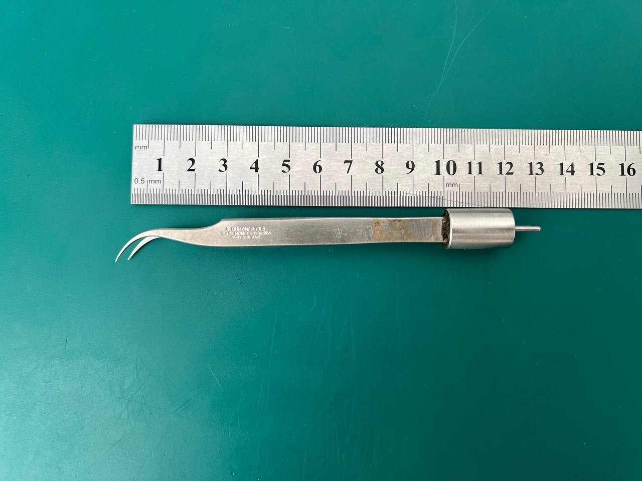 A. Dumont & Fils Swiss Bipolar Tweezers Forceps, #5 INOX, micro bipolar forceps