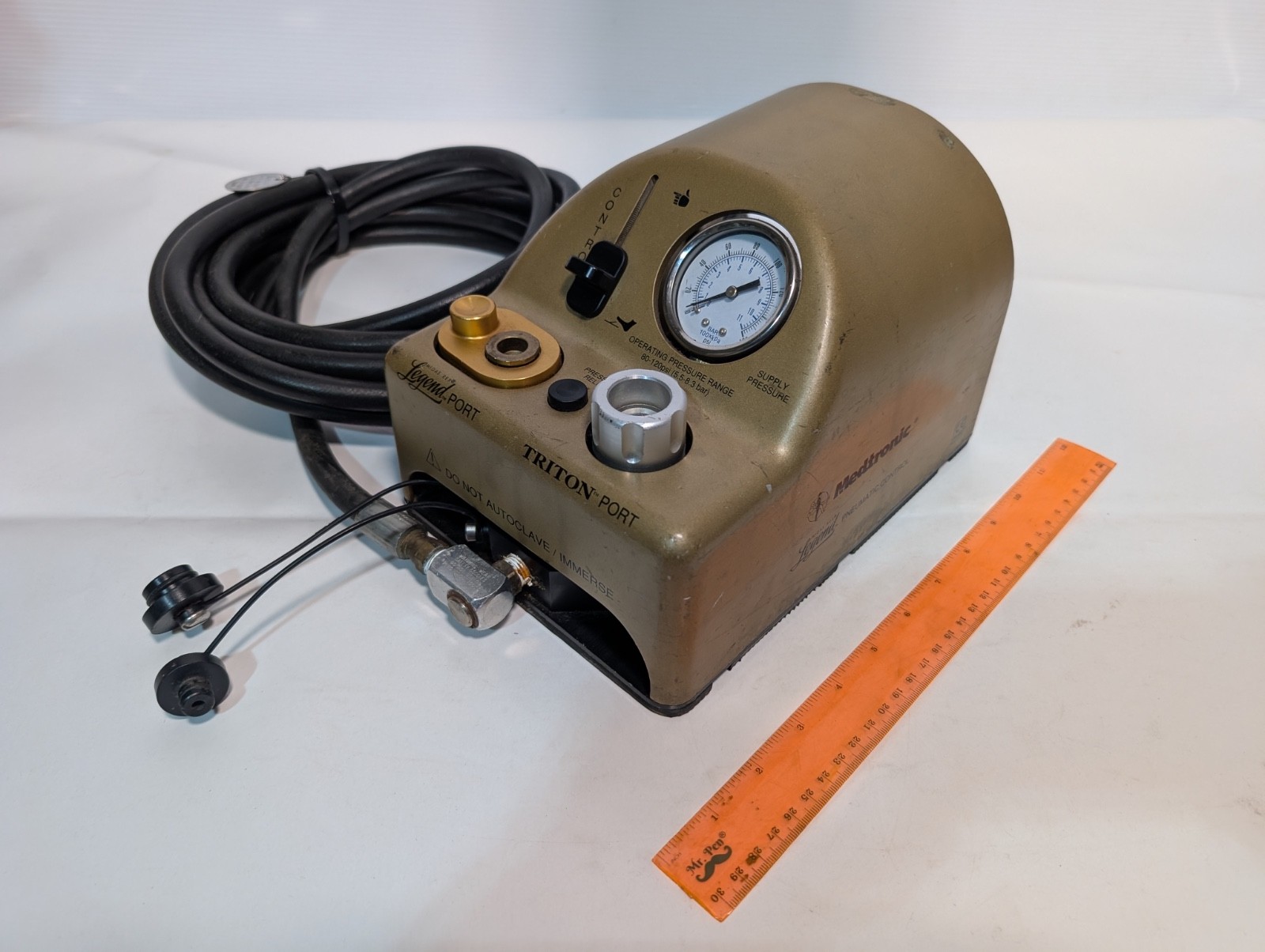 Medtronic Midas Rex Legend-Port Triton-Port Pneumatic Control Footswitch