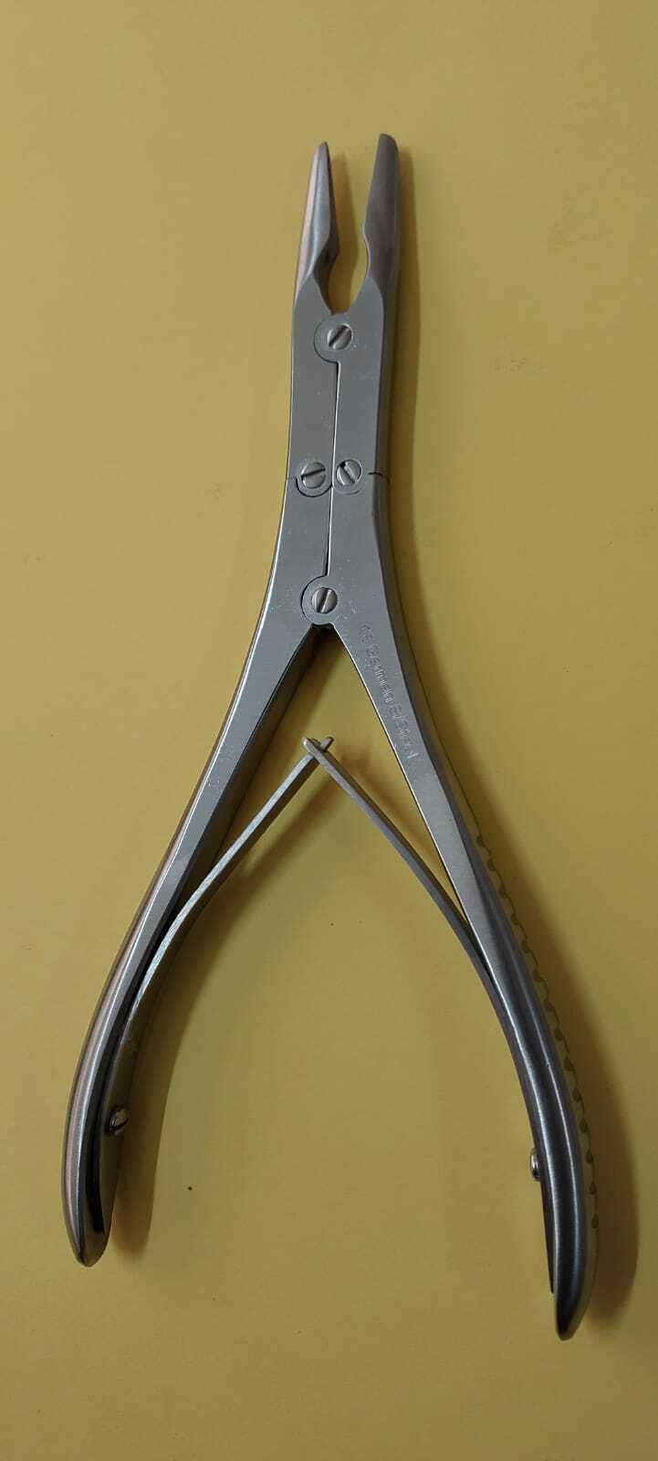Bone Nibbler Rongeur 7″ Straight 1mm biteDouble Action HighQuality SurgicalNeuro