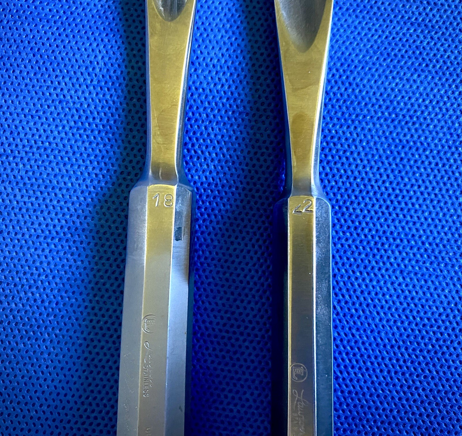 Lawton Surgical Orthopedic Gouges x 2. 18 & 22