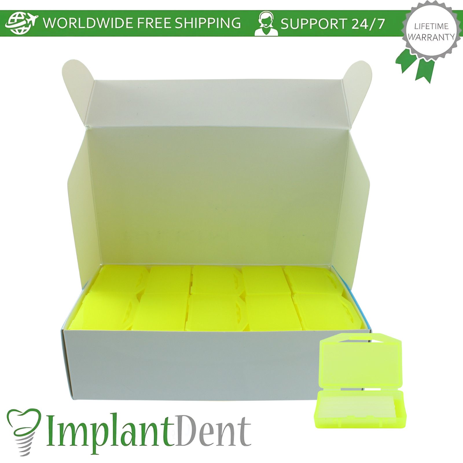 Dental Brackets Wax 50 Cases Clear Color Lips And Gums Relief Comfort Strips