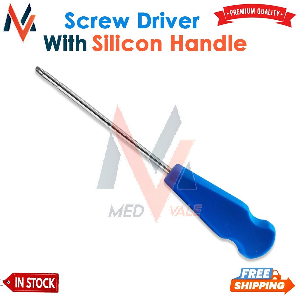 Screwdriver with Silicon Handle (Tip-3.5mm) set of 5pcs Veterinary Instrument