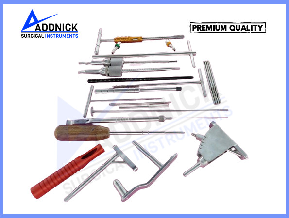 DHS DCS 21-Pcs Stainless Steel Surgical Orthopedic Instrument Set – Best Quality