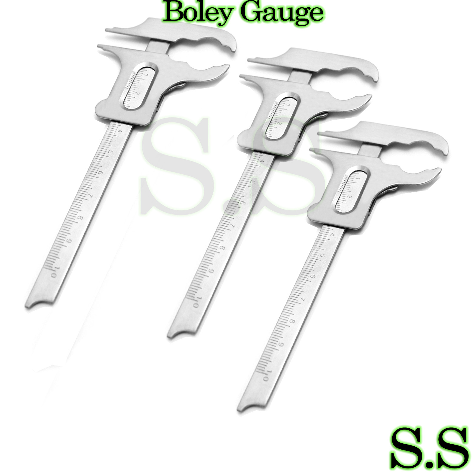 3 BOLEY GAUGE, STAINLESS, DENTAL SURGICAL INSTRUMENTS