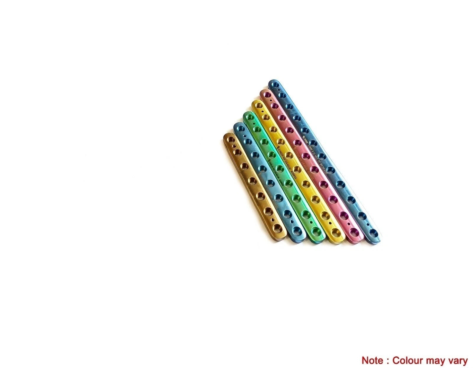 Veterinary LCP 5.0mm Narrow Plate Set of 6Pcs Titanium.