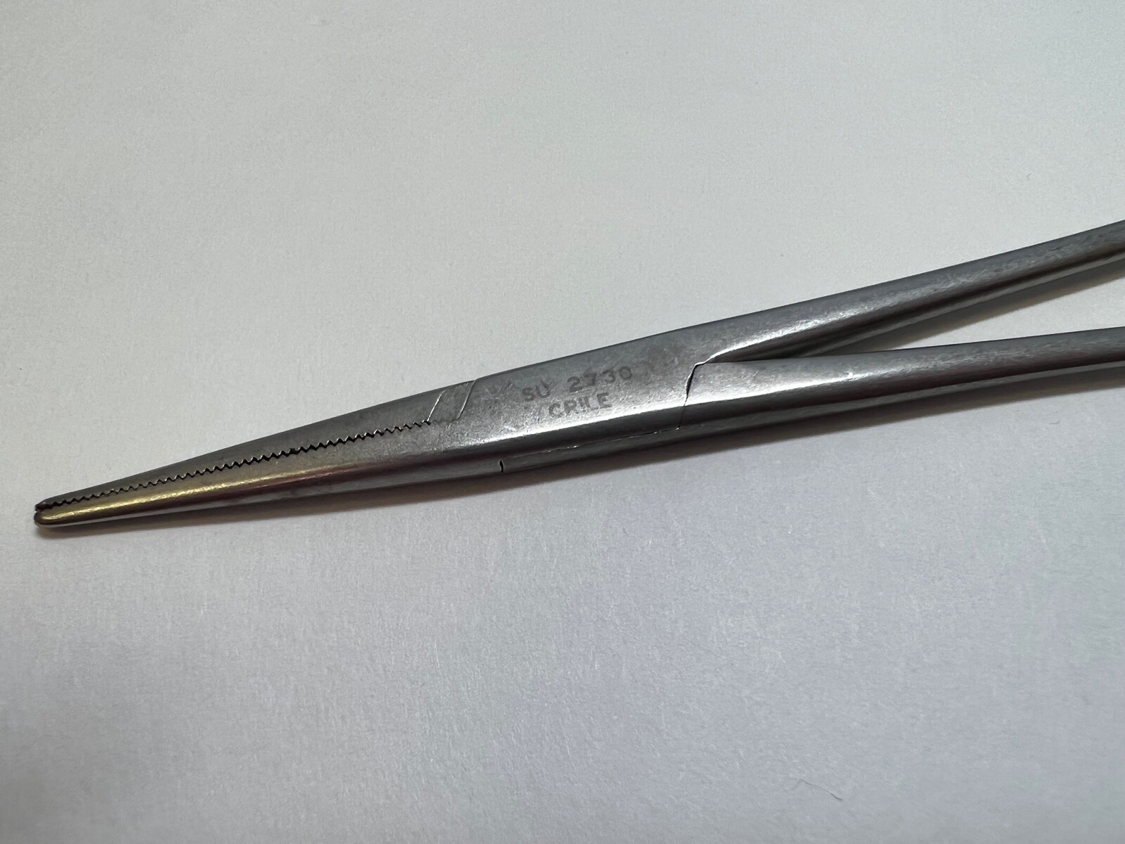 Lot Of 5 V. Mueller Crile Hemostatic Straight Serrated Jaw Forceps