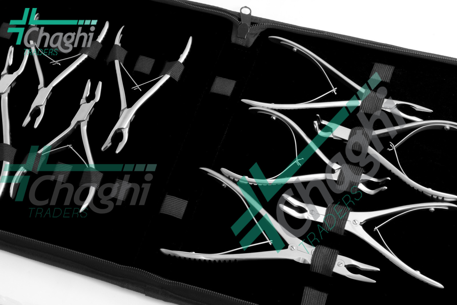 Bone Rongeurs 9 PCs Set Stainless Steel Surgical Orthopaedic Instruments Chaghi