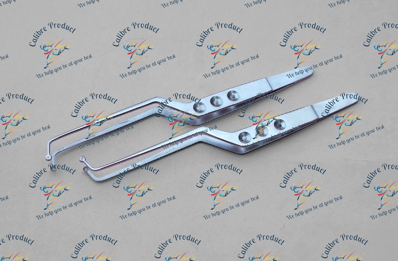 Samii Yasargil Bayonet Tumor Angled Forceps 5mm Left & Right Neurosurgical