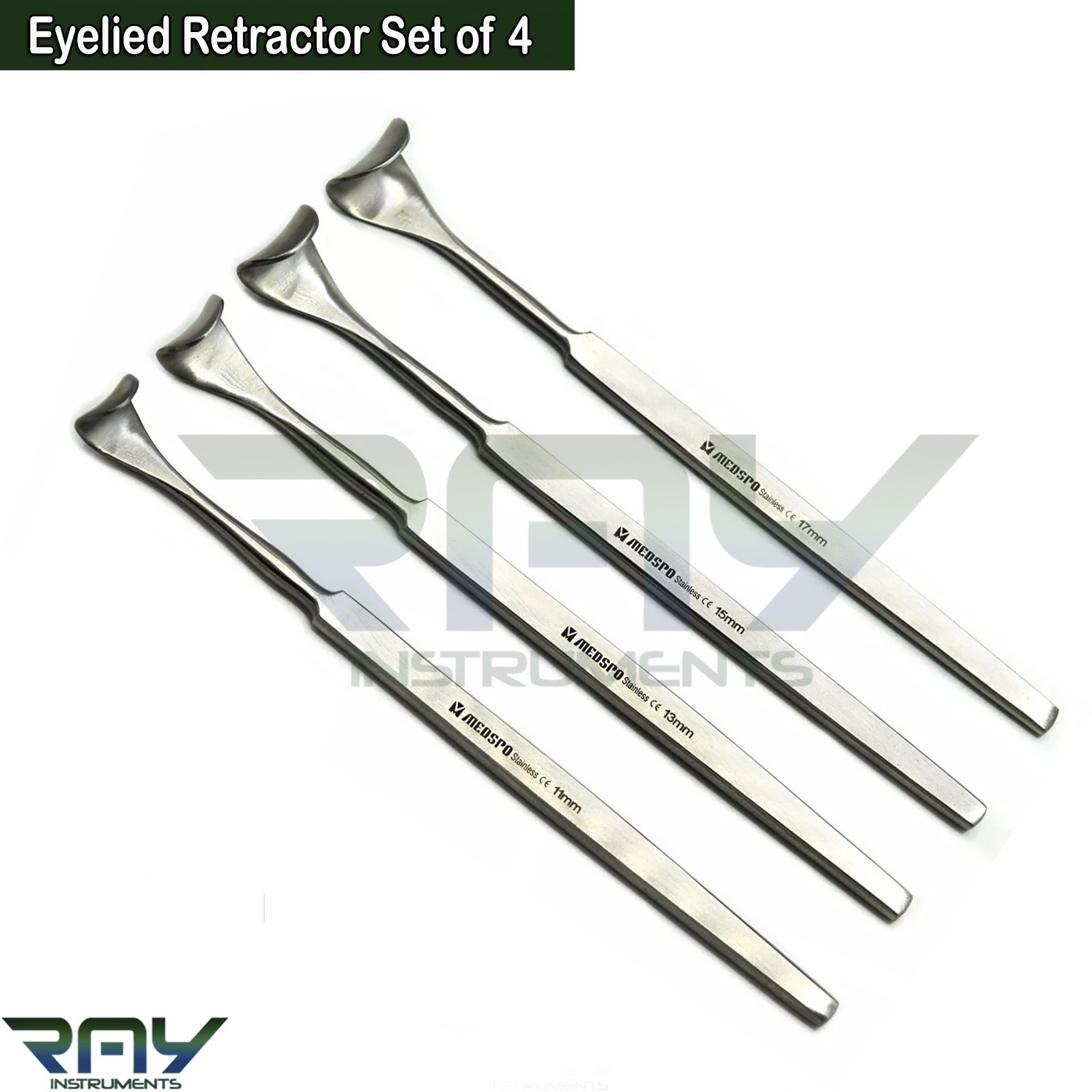19 Pcs Blepharoplasty Instruments Kit Ophthalmic Retractor Eyelid Surgery CE