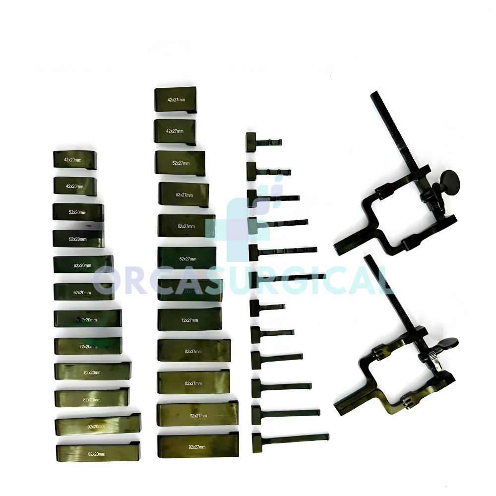 McCulloch Micro Discectomy Lumbar Retractor 38 PCs Set With T.T Black Colour