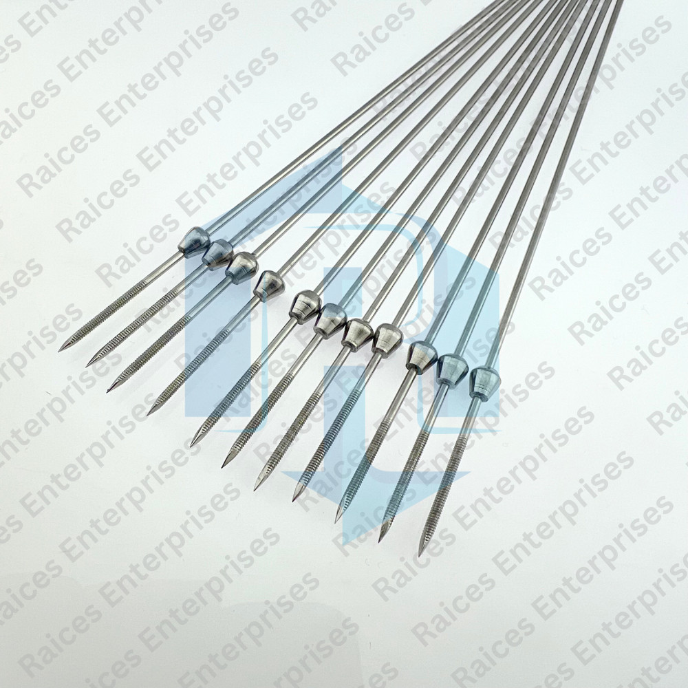 TPLO Plates Temporary Fixation Surgical Jig Pins 1.5-2.0mm Set of 100 Pcs 316L