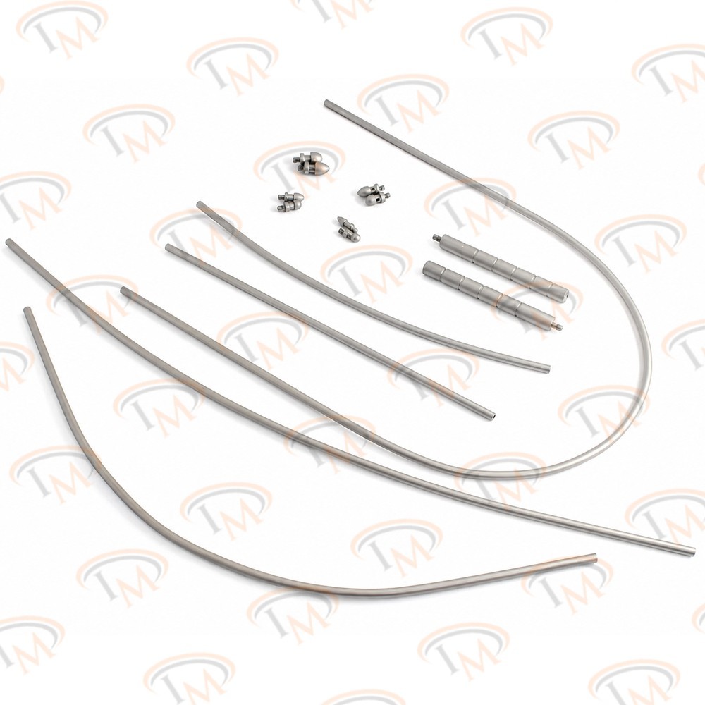 Vascular Set Fistula Tunneler Set of 11 PCs Orthopedic Surgical Instruments
