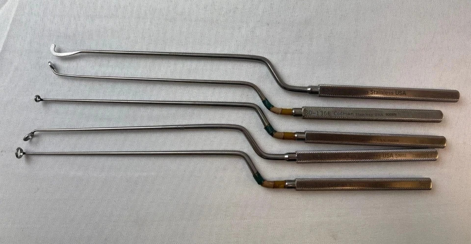 Set of 18 Codman Mizuho Aesculap Transsphenoidal Dissector Instrument Set w Case