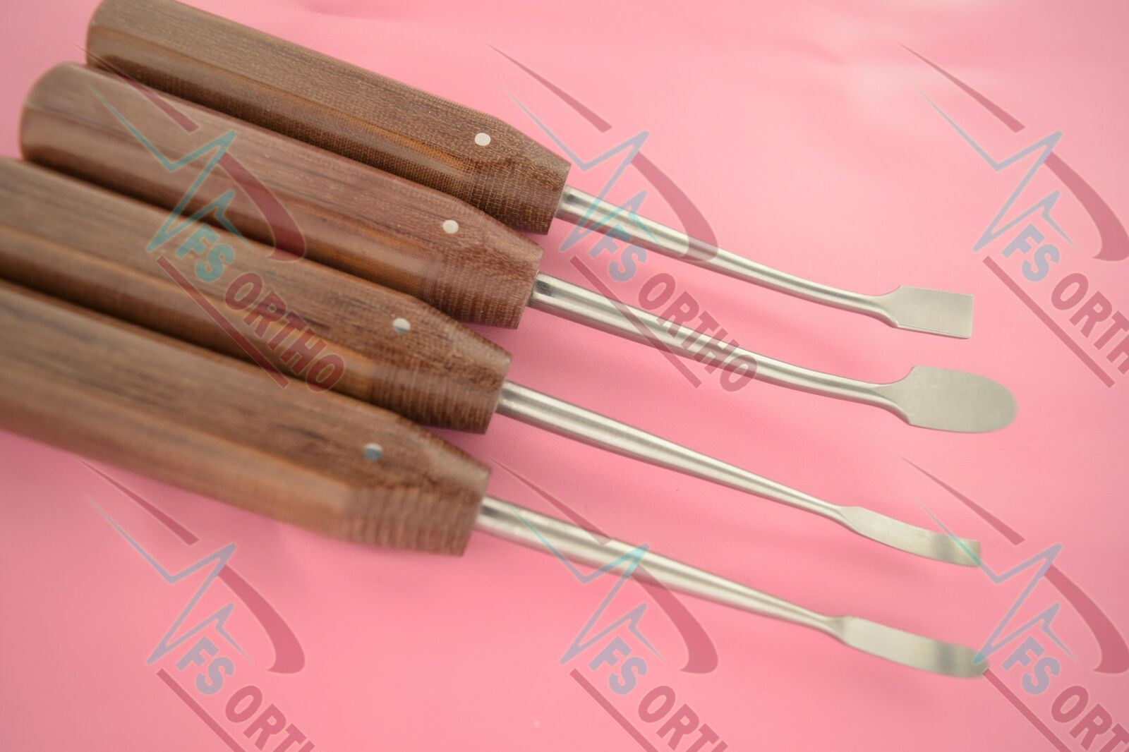 Periosteal Bone Elevator Fiber Handle Set of 4 Pcs Orthopedic Instruments