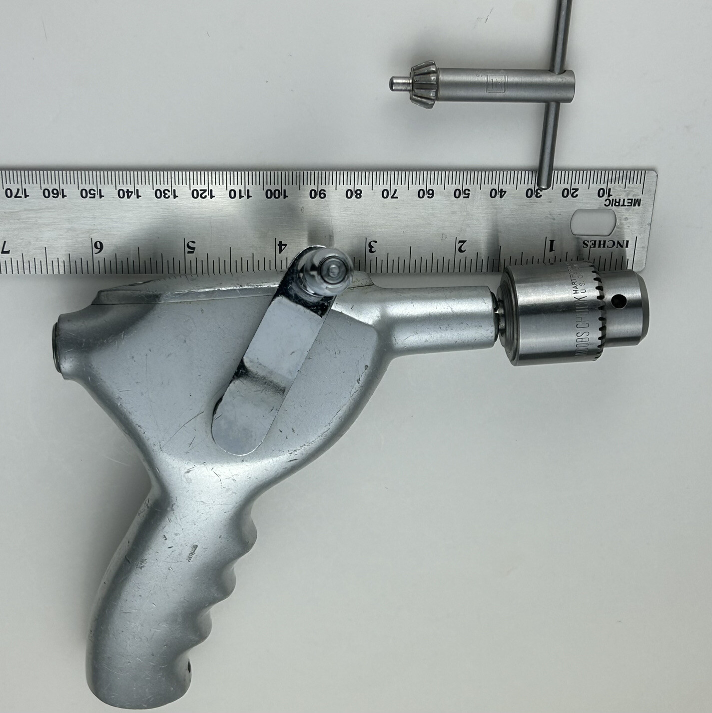SKLAR 40-1465 Bone Drill Offset Handle Jacobs Chuck For Twist Drl Kirschner Wire