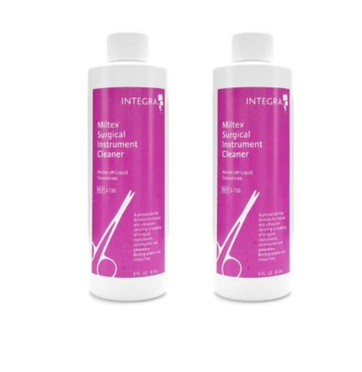 2 Pack Miltex Instrument Detergent Cleaner 8 oz. Bottle Scented #3-720
