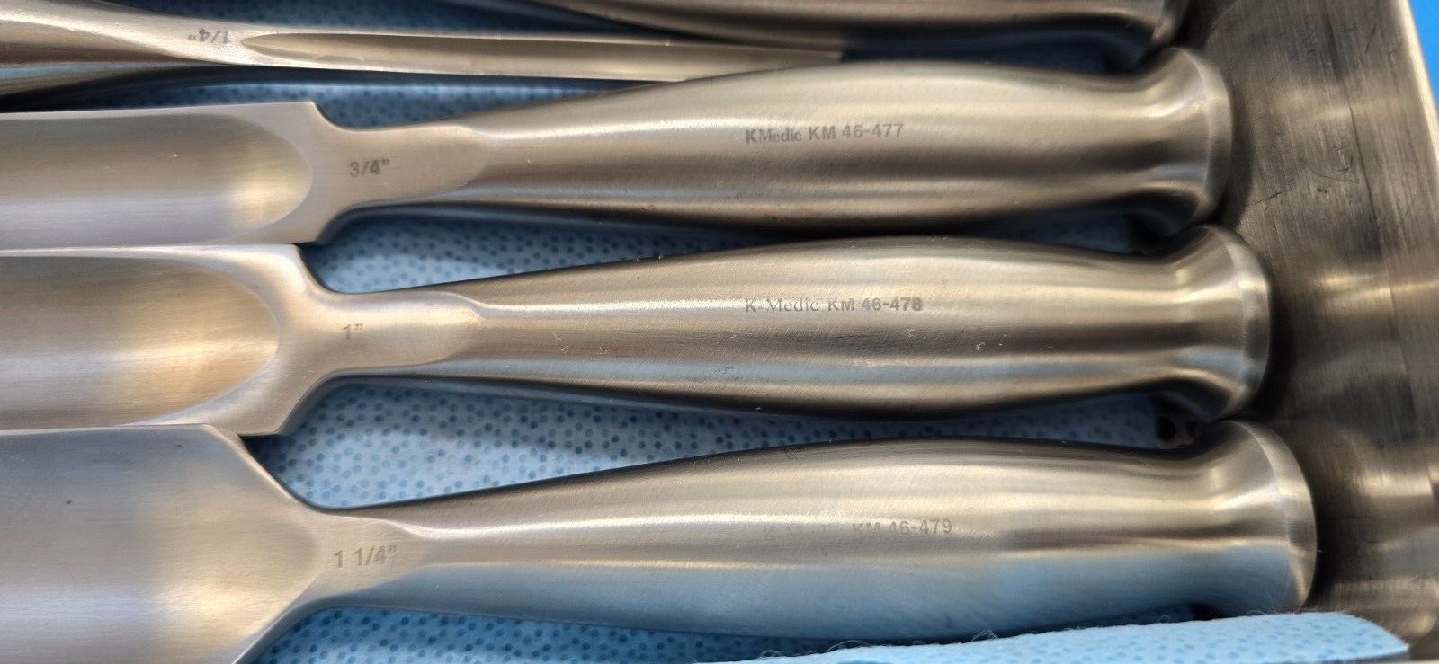 K-Medic Surgical Orthopedic Smith-Peterson Gouges Straight Set of 7