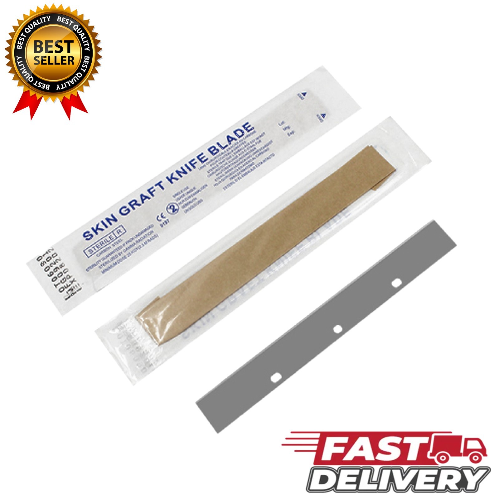 10pcs Skin Graft Knife Blade | Sterile Disposable Surgical Blade