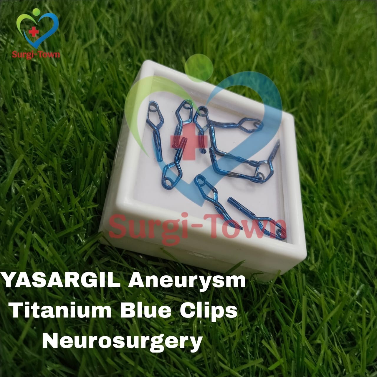 YASARGIL Aneurysm Titanium Blue Clips Neurosurgery Instruments Set Of 10 PCs