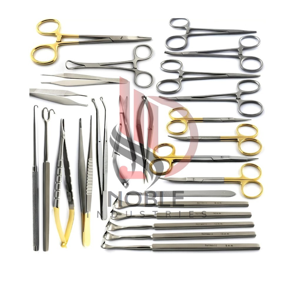 Blepharoplasty Instruments Kit Eyelid Retractors Micro Eye Surgery Ophthalmic CE