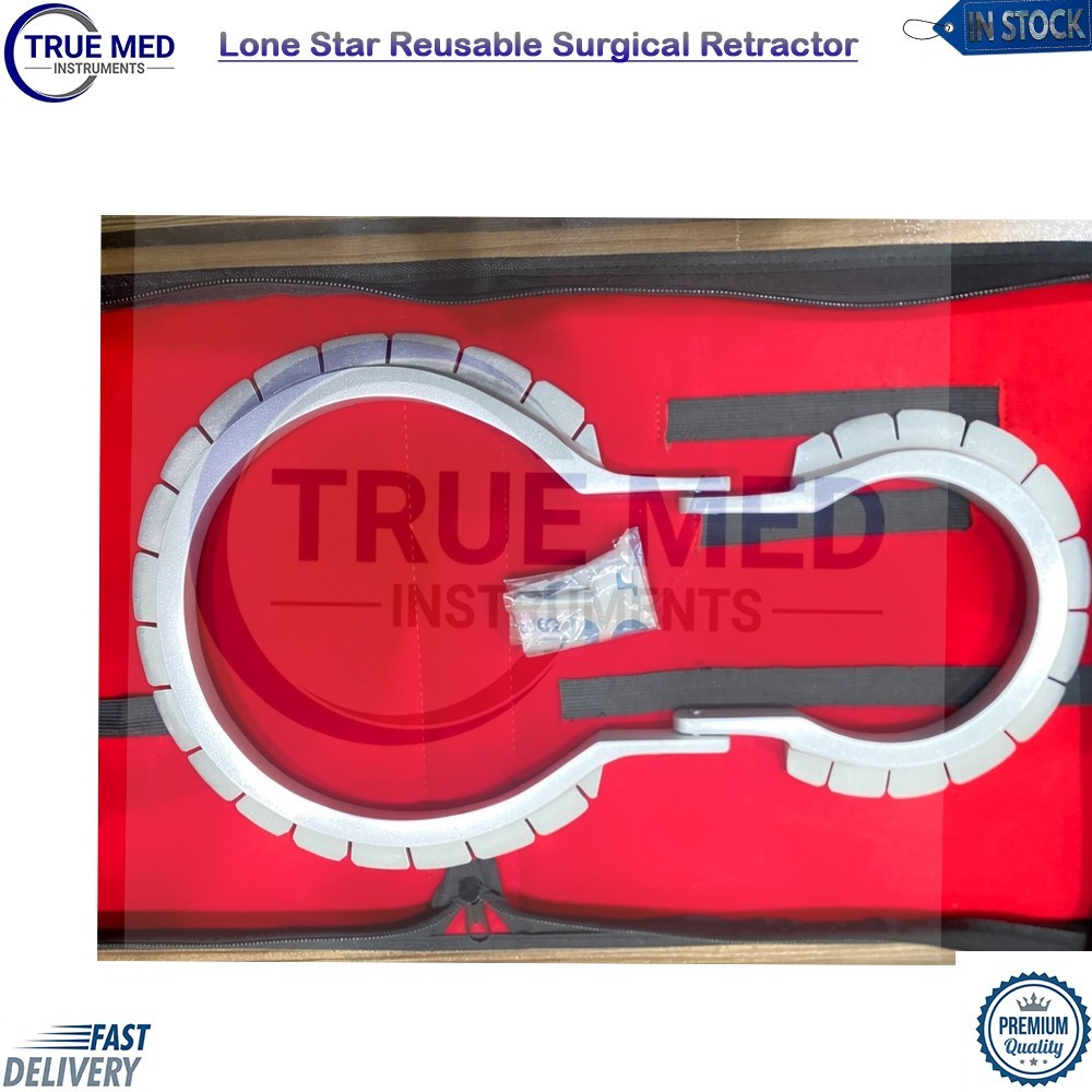 Lone Star Reusable Surgical Retractor Ring With 10 Elastic Stay Hooks