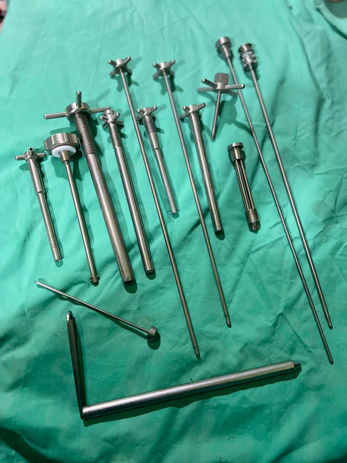 APIS orthopedic trocars and protection sleeves lot of 15pcs surgical instrument