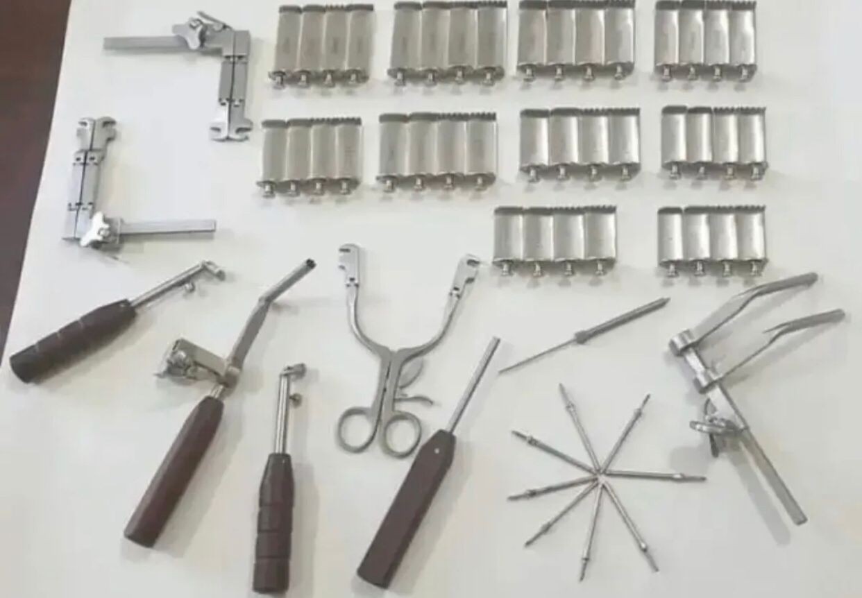 Caspar Cervical Distractor Screw Neurosurgical Orthopedic Instruments 57 PCS Set