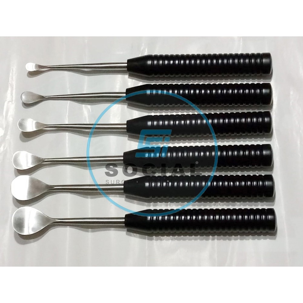 Cobb Elevator Spine Set Surgical Orthopedic Instruments Set of 6 Pcs Black Color
