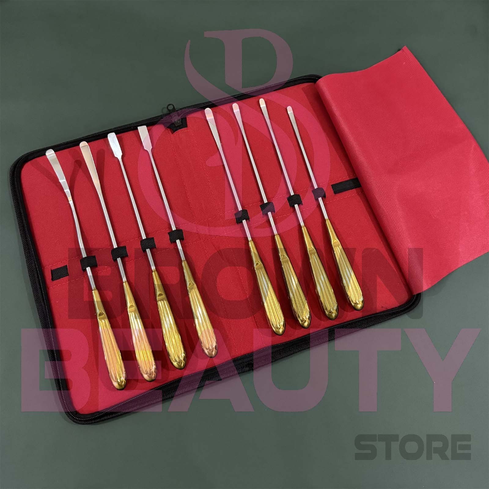 Facelift Instruments Set, German Quality Endoscopic Face Lift Surgery Instrument