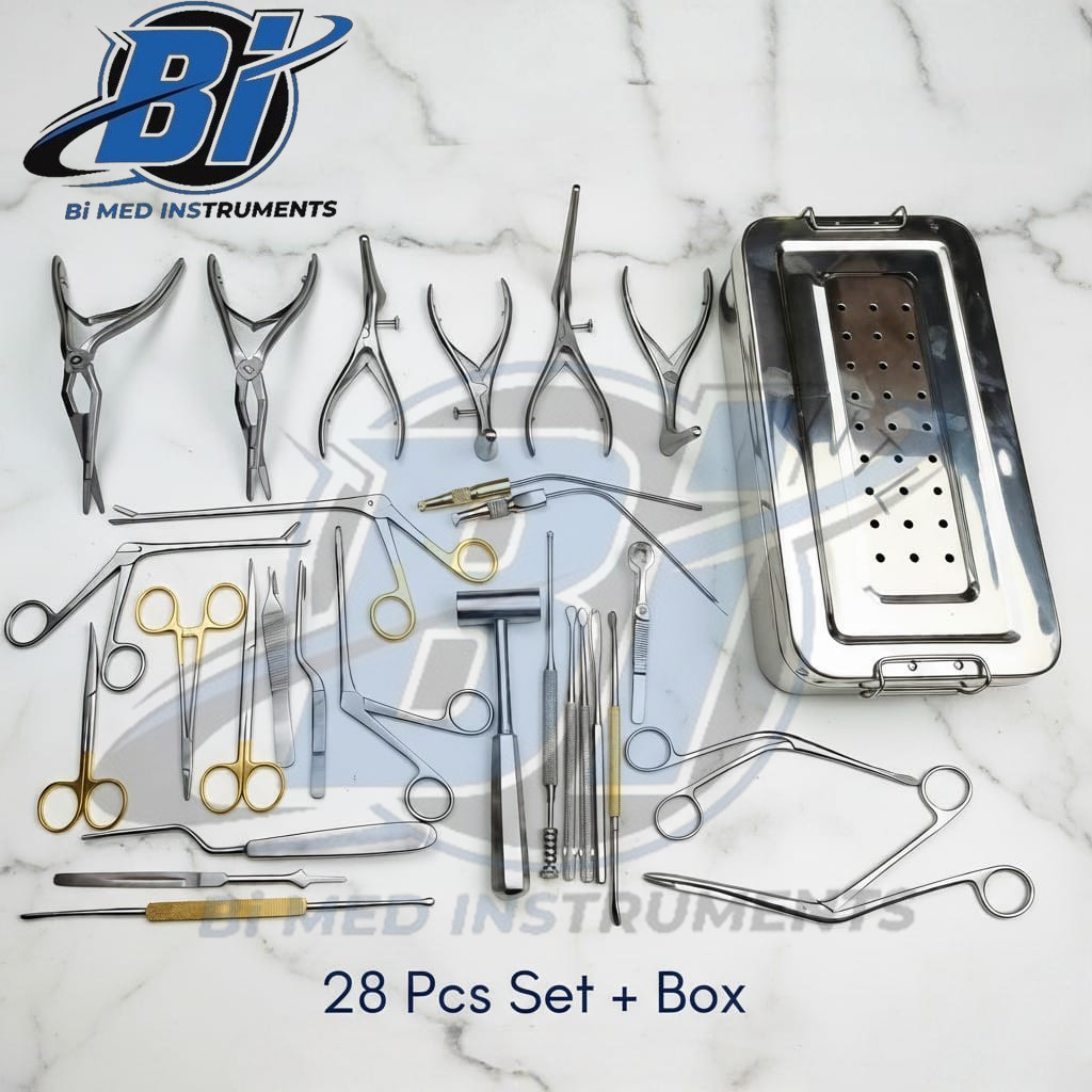 Septoplasty Instruments Set of 28 Pcs – Nasal Surgery Tool Set A+ German Quality