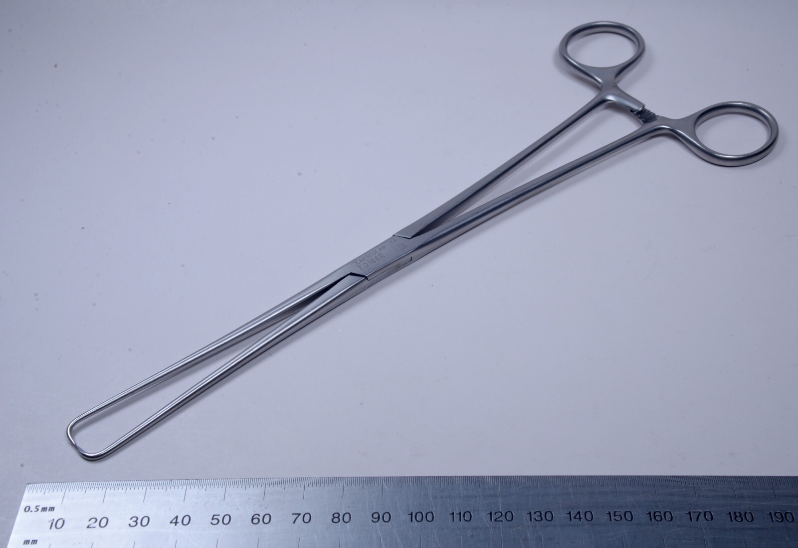 Aesculap #EO108R BRAUN Uterine Dressing Forceps 9¾” Stainless Steel Surgical