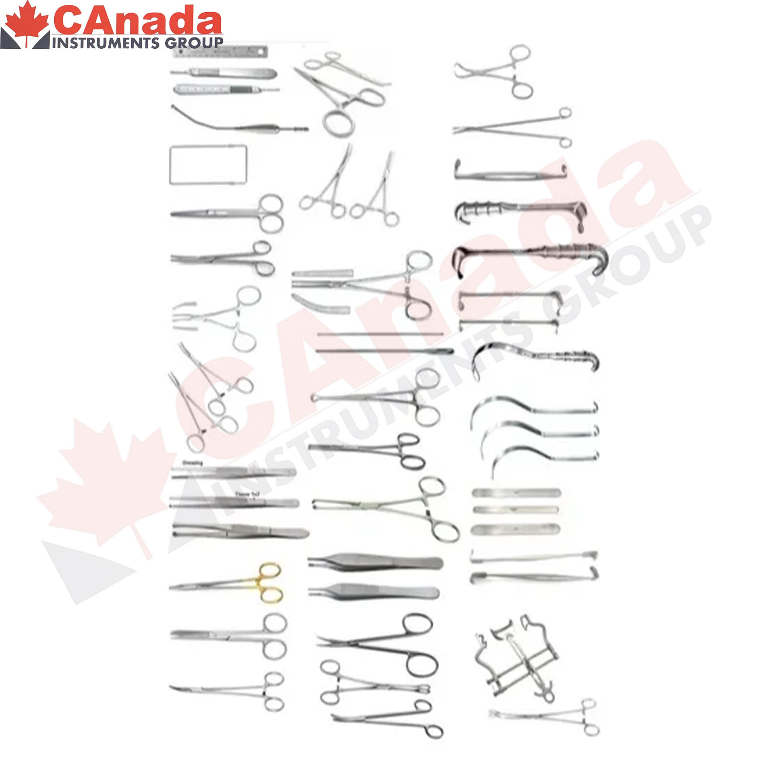 Large Basic Surgical Instruments Set General Instruments Set High Quality Stainl