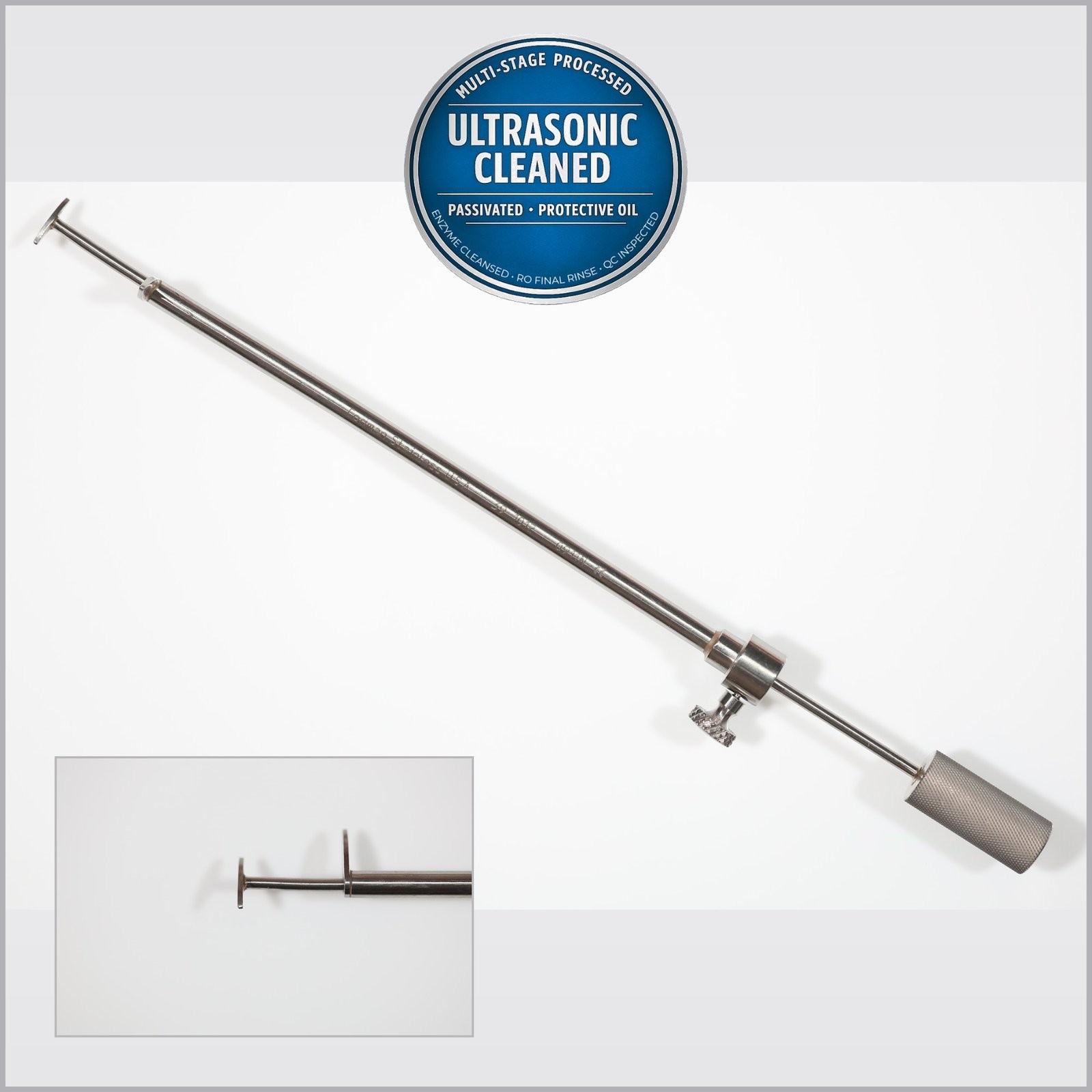 Codman 39-1012 Depth Gauge, Angled 90°, Spinal Use, 8-3/8in
