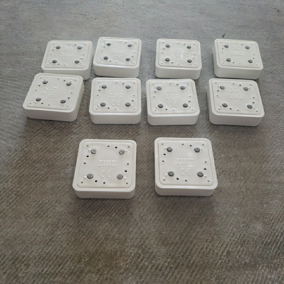 Lot 10 Microban Zirc Magnetic Dental Bur Holder 1½” White