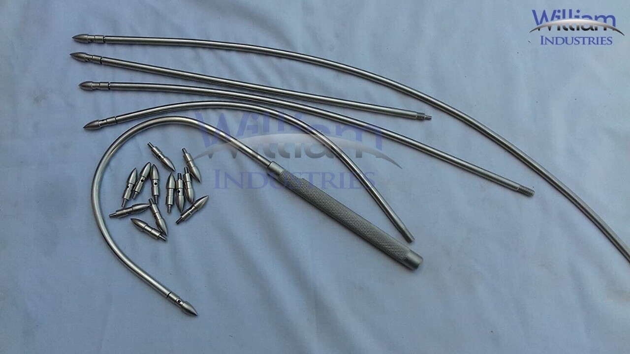 Vascular Set Fistula Tunneler Set of 11 PCS Surgical Instruments