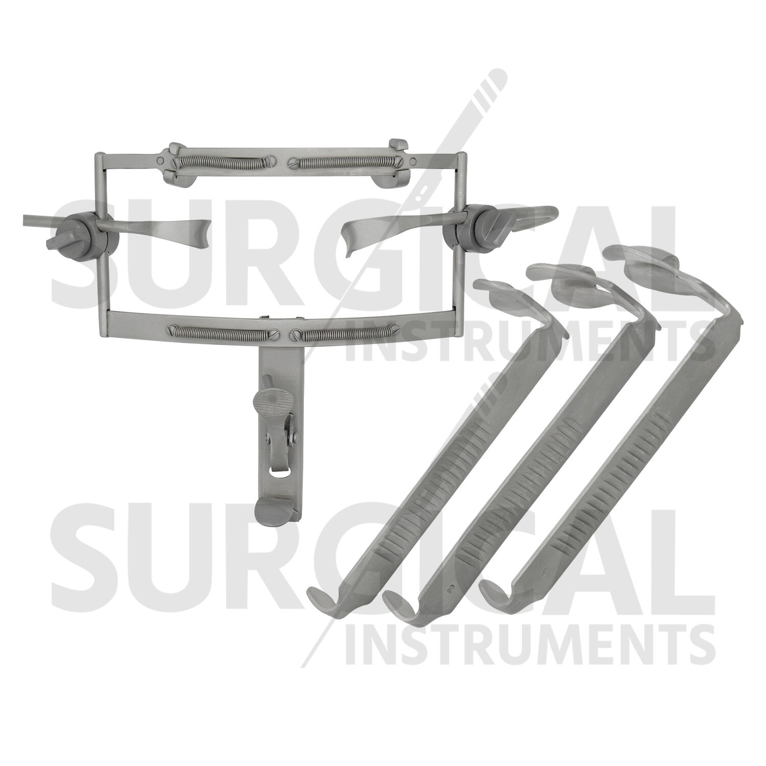 DINGMAN Mouth Gag with Blades Surgical Dental Instruments Stainless German Grade