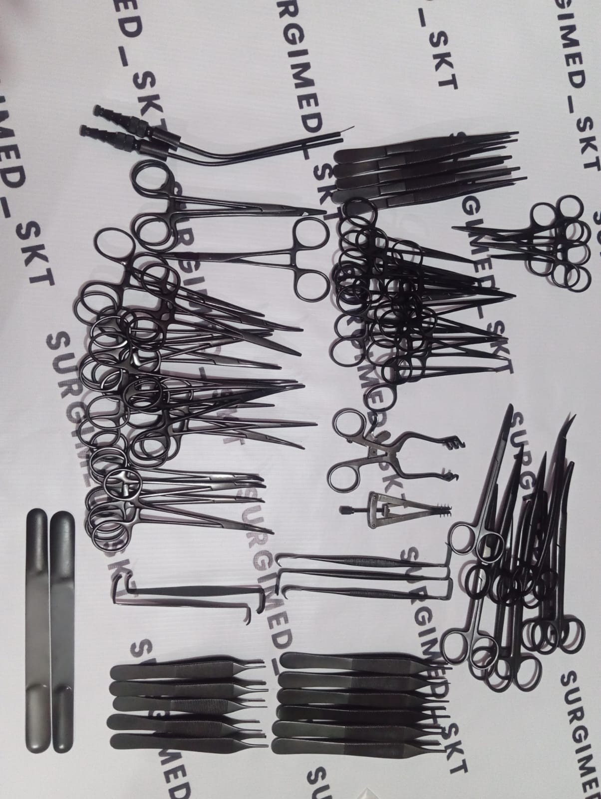 52 Pcs Plastic Surgery Surgical instruments Kit BLACK COATED