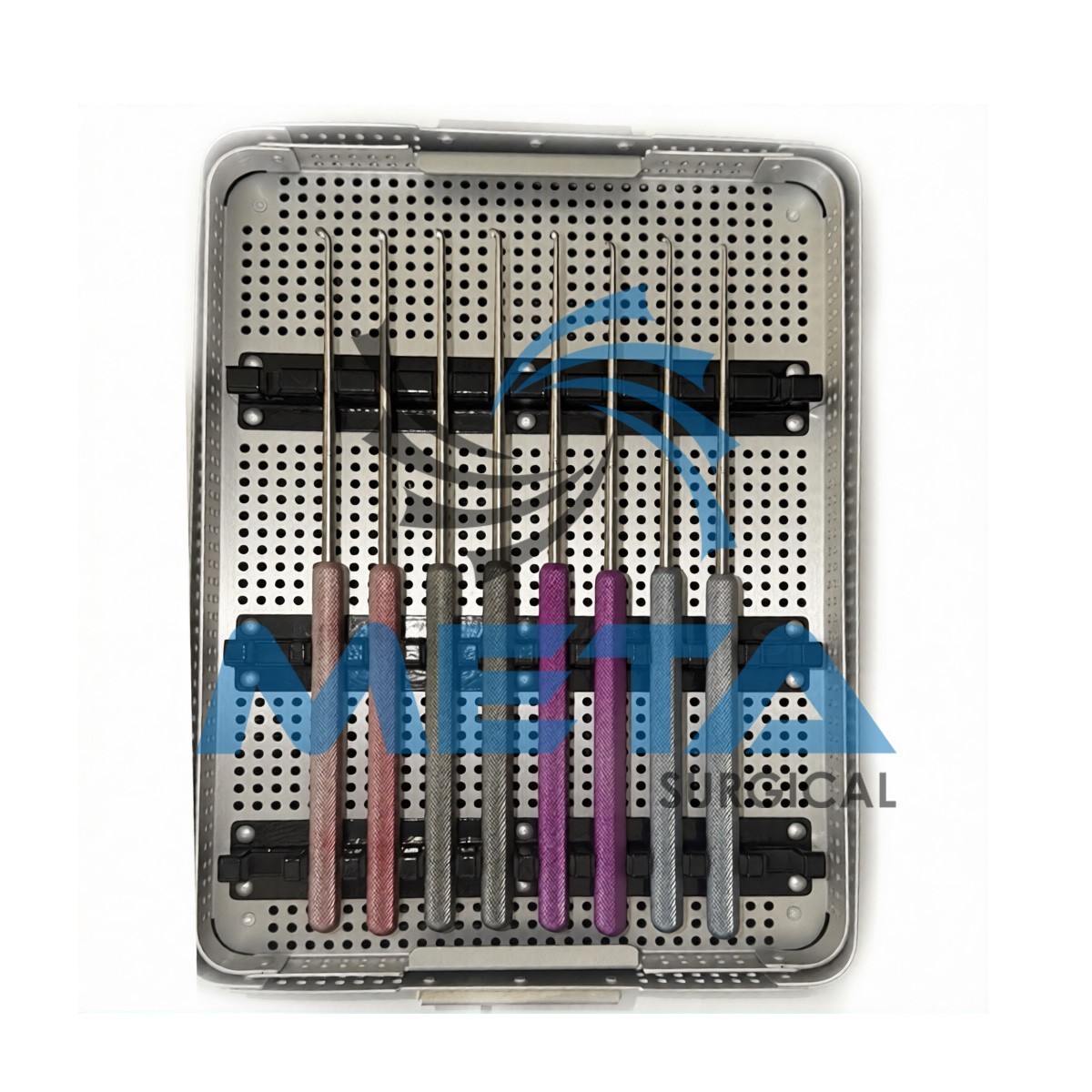 Life Instruments 8-Piece Orthopedic Surgical Awl/Probe Set w/ Sterilization Case