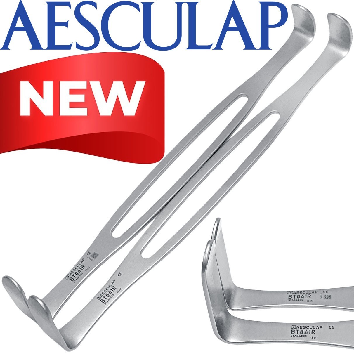Aesculap BT041R Set Of 2 Orthopedic Ortho Double Ended US Army Retractor 8.5″