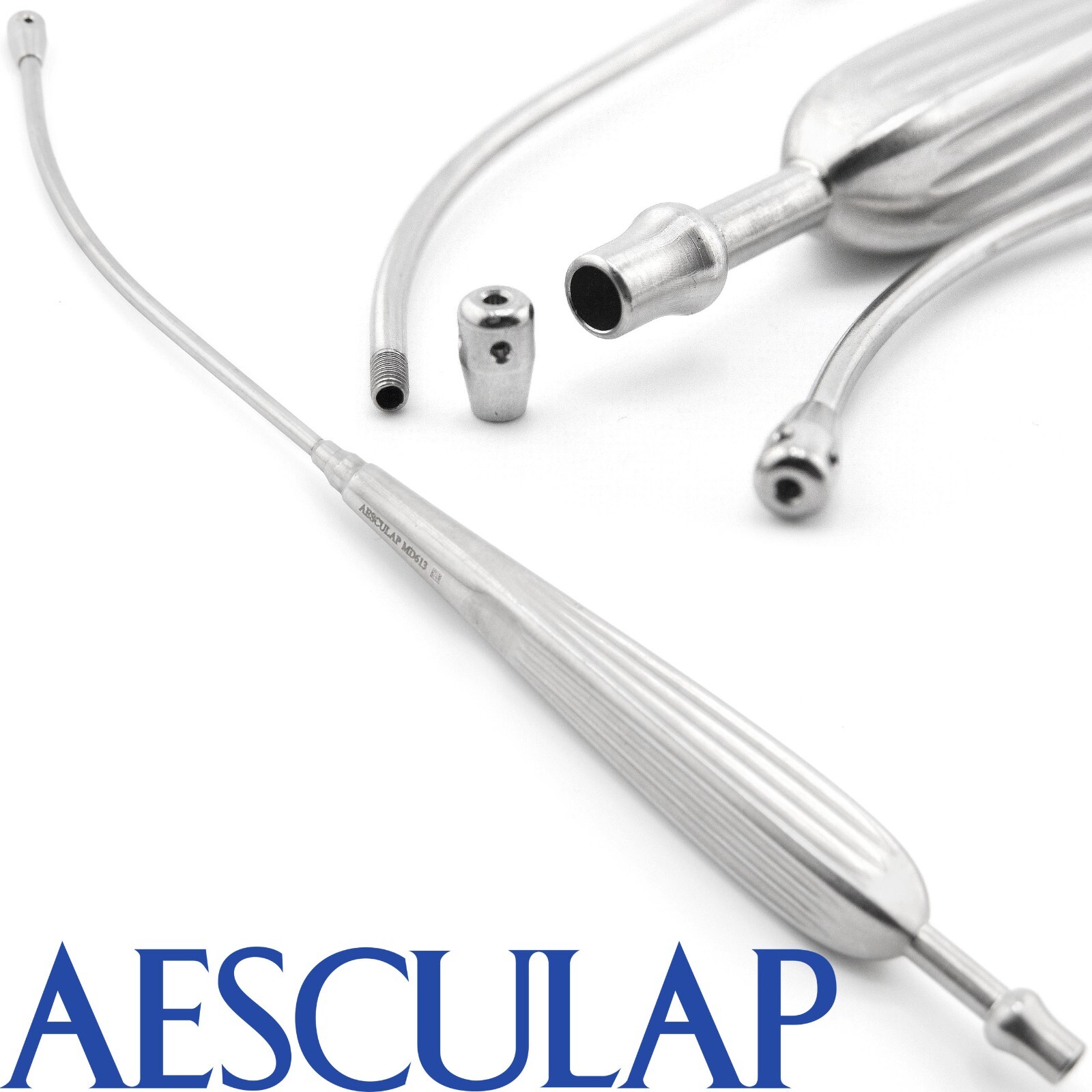 AESCULAP MD613 Andrews Pynchon ENT Oral Suction Cannula Stainless Tube 9.75″