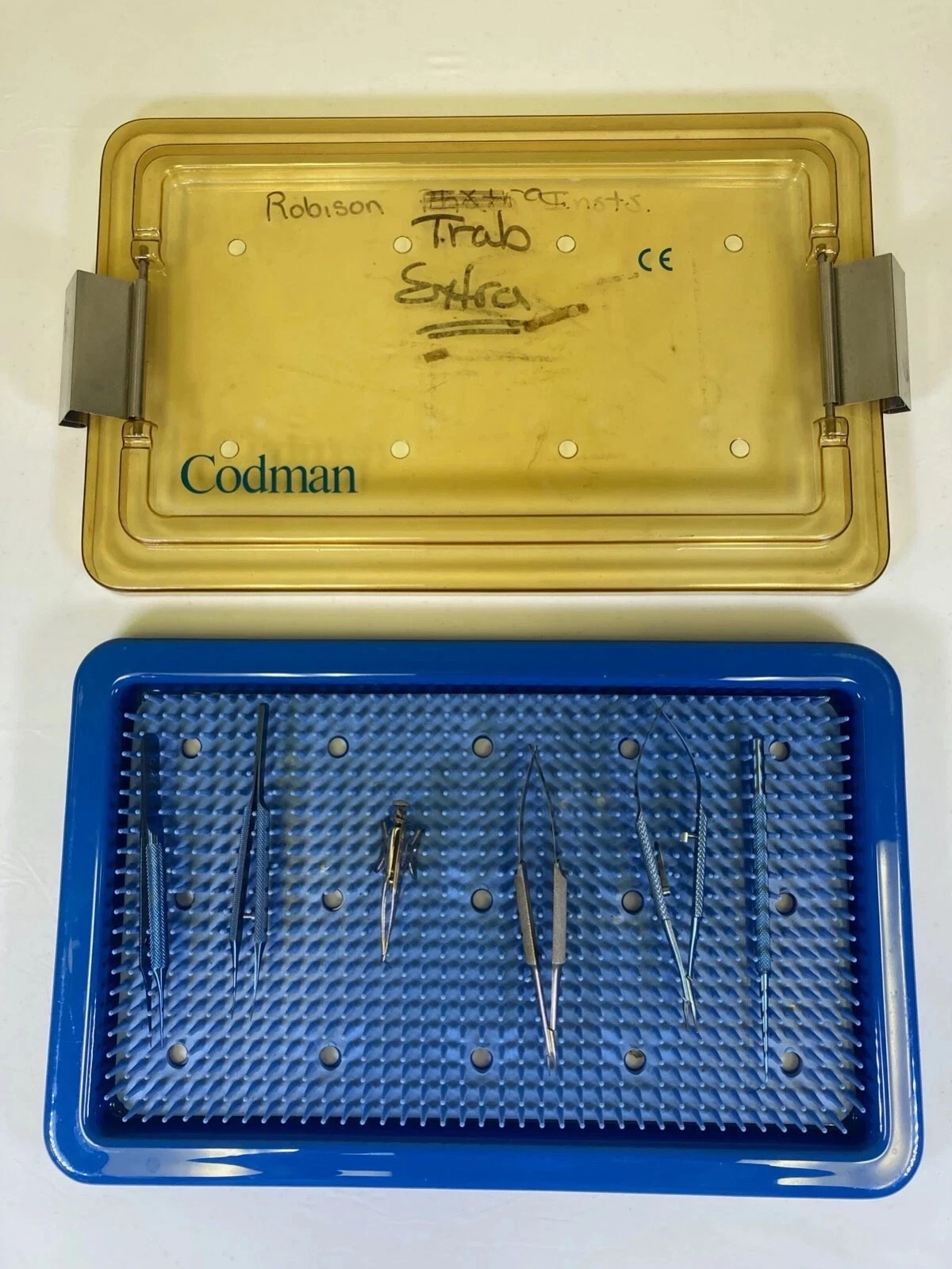 6 Piece Storz Katena Trabeculectomy Instrument Set Extras w/ Sterilization Case