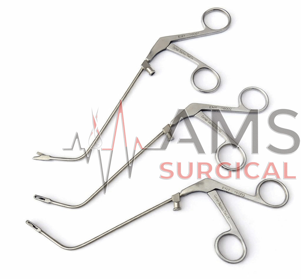 ENT Miniature Nasal Forceps 3 pieces, 65° Upward, Fees Surgery Instruments