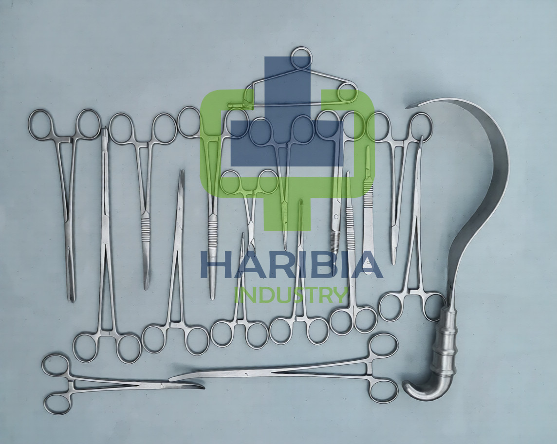 Hysterectomy Surgical General Surgery instruments Set Of 18 Pcs High Quality